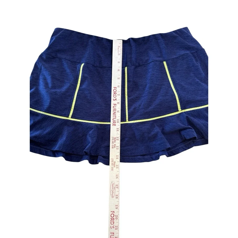 Tail Golf Tennis Skort‎ Womens XL Blue Textured Athletic Skirt Built-in Shorts